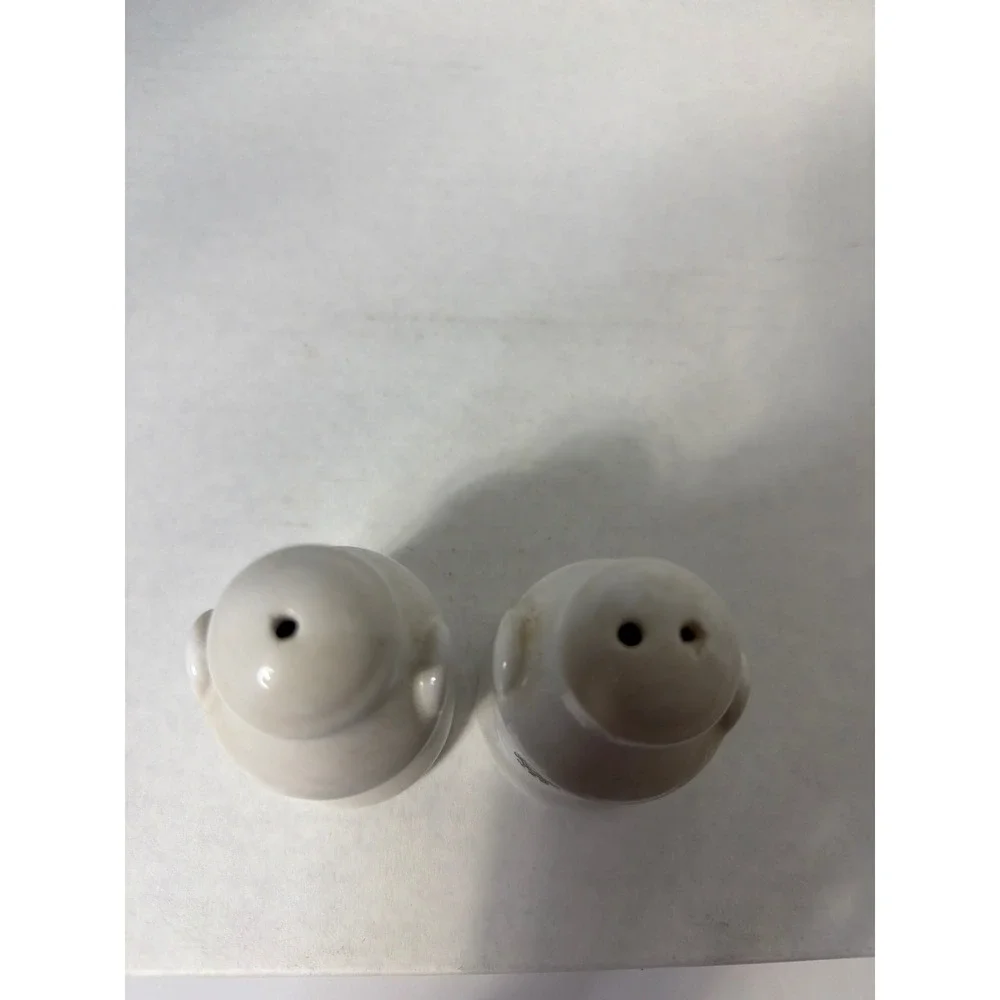 Vintage Oklahoma Souvenir Milk Jug Salt and Pepper Shakers Ceramic White Set